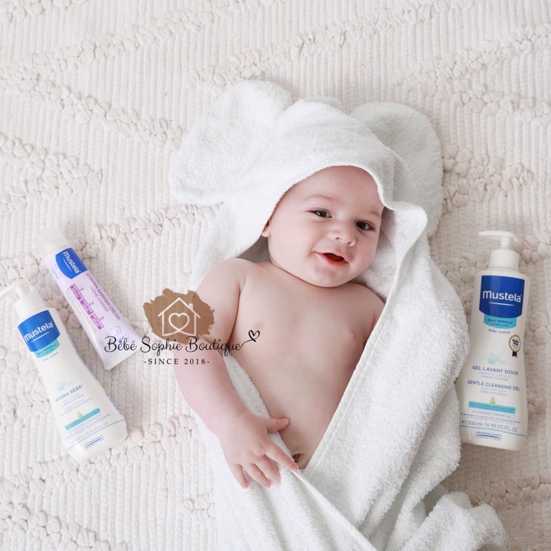 Kem Lotion Dưỡng Thể Da Thường hữu cơ Mustela Hydra Bebe Body Lotion