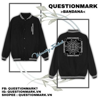 [TẠM THỜI SOLD OUT] Áo khoác Varsity Jacket Bandana đen viền trắng "local brand"
