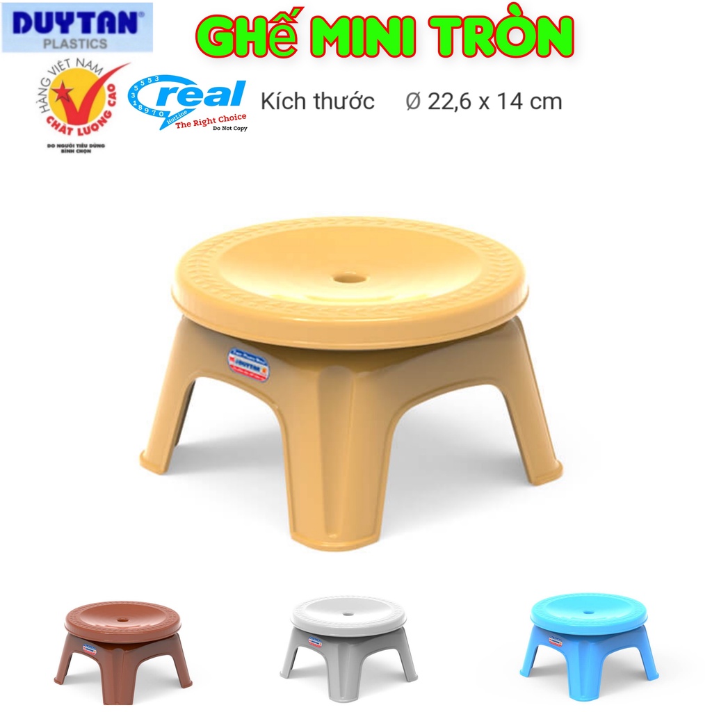 Ghế nhựa duy tân mini Tròn