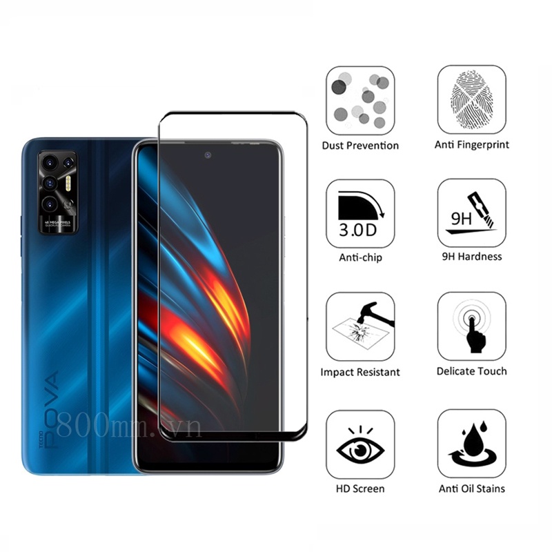 kính cường lực bảo vệ màn hình / camera cho TECNO Pova2 Spark 5 Pro Air 4 Lite Pouvoir 4 Pro