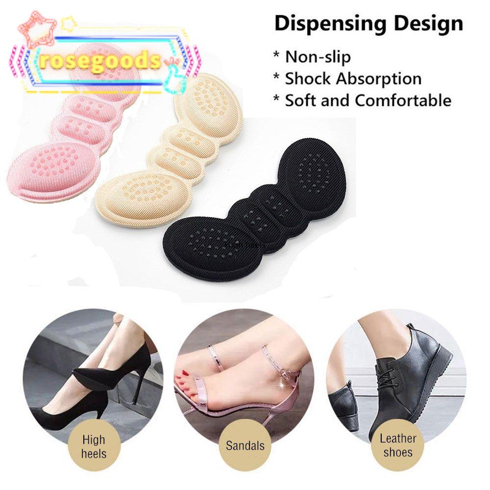 Set 2 Miếng Lót Giày Cao Gót Chống Trượt Tự Dính Nhiều Màu Sắc Dành Cho Nam Nữ