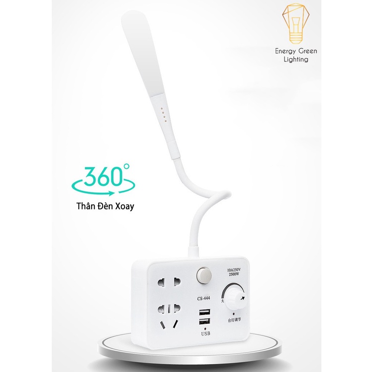 Ổ Cắm Điện Thông Minh Energy Green Lighting  Tích Hợp Đèn Phát Sáng OD-819 -Tăng Giảm Ánh Sáng - Có Đầu Cắm USB