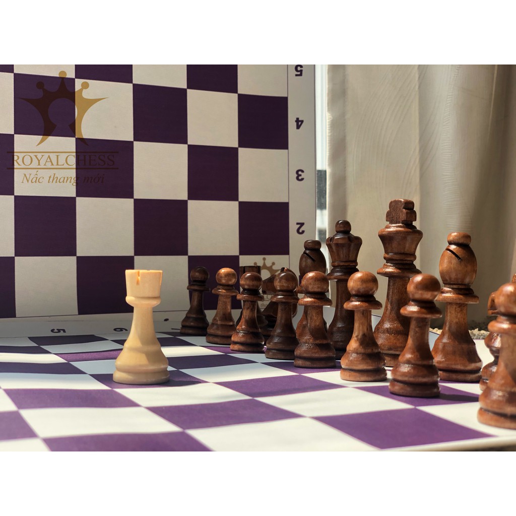 Bàn cờ vua simili (phù hợp quân cờ vua tiêu chuẩn) ROYALCHESS 40cmx41cm