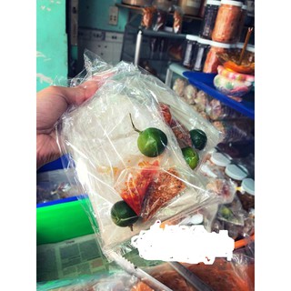 Combo 5 bịch bánh tráng phơi sương sate tắc hành phi thơm béo
