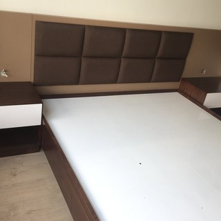 Tấm nệm bọc da Đầu giường cao cấp - Size và Màu tuỳ chọn, Tấm dán tường nệm da tranh trí phòng ngủ