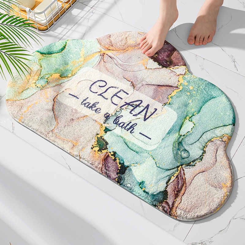 Thảm lót cửa chùi chân Chống Trượt Thấm Hút Tốt Phong Cách Bắc Âu