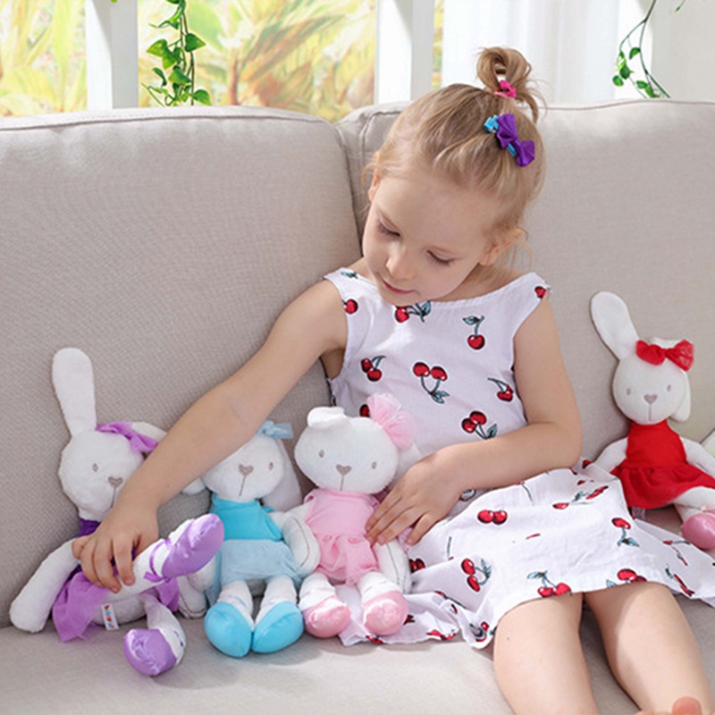 Thỏ Nhồi Bông Mềm Mại Dễ Thương Cho Bé