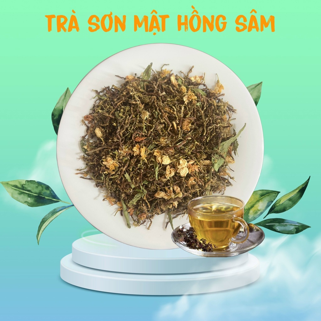 Trà sơn mật hồng sâm tổng hợp từ nhiều loại thảo mộc quý