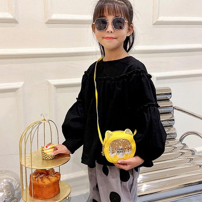 Túi đeo chéo hình mèo tiện dụng cho bé gái