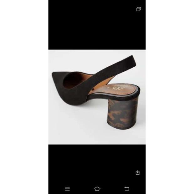 SALE Xả (Xả Kho) Sang Chảnh (Ảnh Thật) Giày Sandal Gót Trụ 7p Da Lộn Hàng Xuất Dư Fullbox Tag Hãng * 2021 ♡ : :