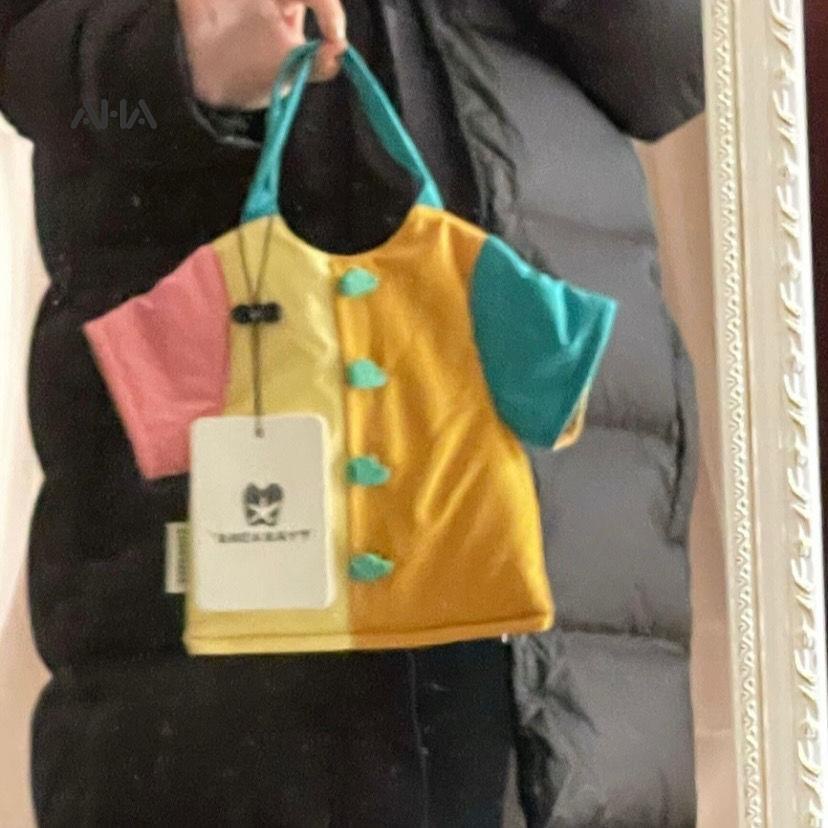 Túi xách AHA official đựng điện thoại di động son môi hai màu thời trang dễ thương dành cho nữ