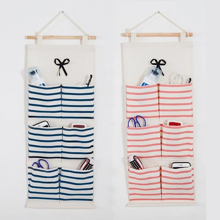 Túi Vải Treo Tường 3 Tầng, Giỏ Đựng Đồ Nhiều Ngăn