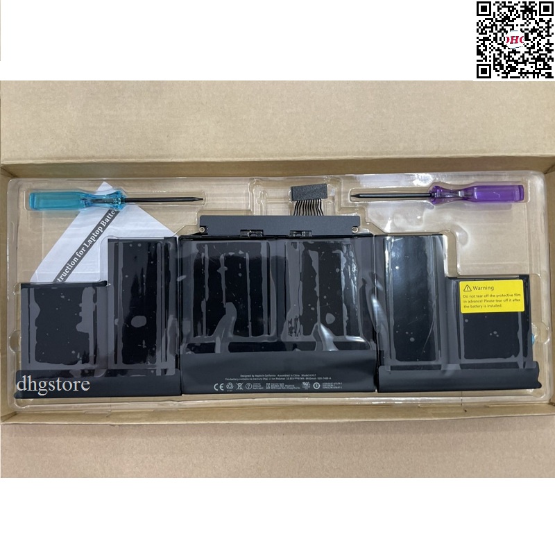 Pin A1417 dùng cho laptop 15 inch A1398 EMC 2512, EMC 2673 2011 Mid 2012 Early 2013 95Wh