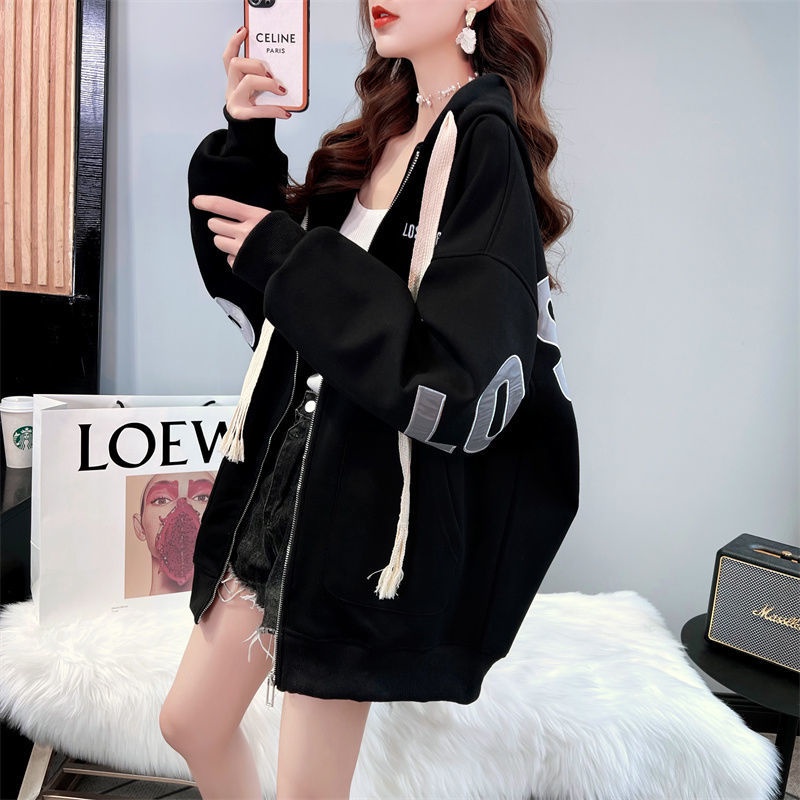 Áo Khoác Cardigan Mỏng Tay Dài Dáng Rộng Phong Cách Hàn Quốc Dễ Phối Đồ Thời Trang Xuân Thu Cho Nữ