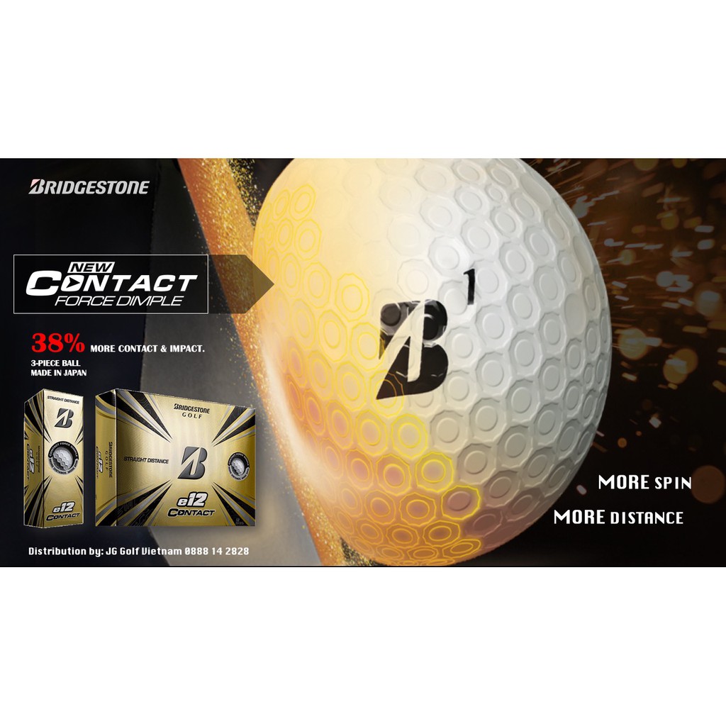 Bóng gôn Bridgestone e12 Contact (WHT)