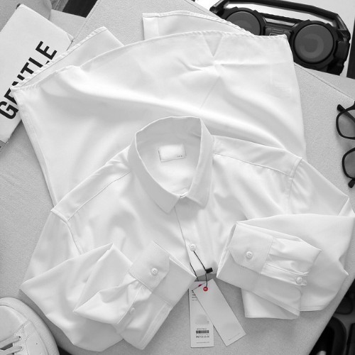 Áo sơ mi nam tay dài ,công sở với chất liệu vải cotton lụa mềm mịn cao cấp | BigBuy360 - bigbuy360.vn