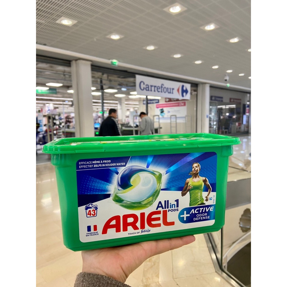 Viên giặt xả Ariel Pháp 3in1