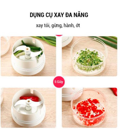 [ SIÊU TIỆN LỢI ] Máy xay tỏi ớt cầm tay Mini Food Chopper