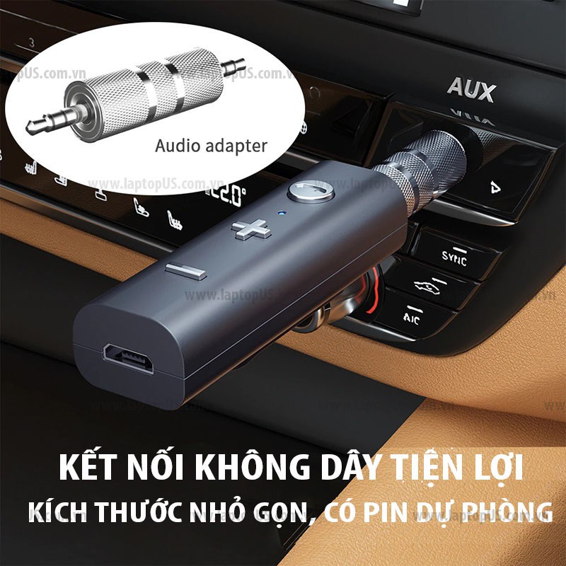 Đầu Thu Âm Thanh Bluetooth 5.0 Essager Sang Cổng 3.5mm Có Pin 5h