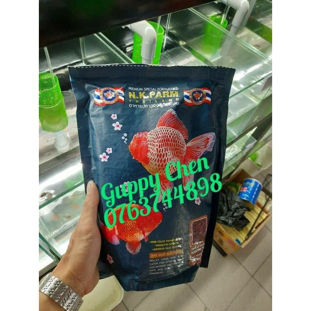Cám thái nguyên hạt NK Farm cho cá cảnh