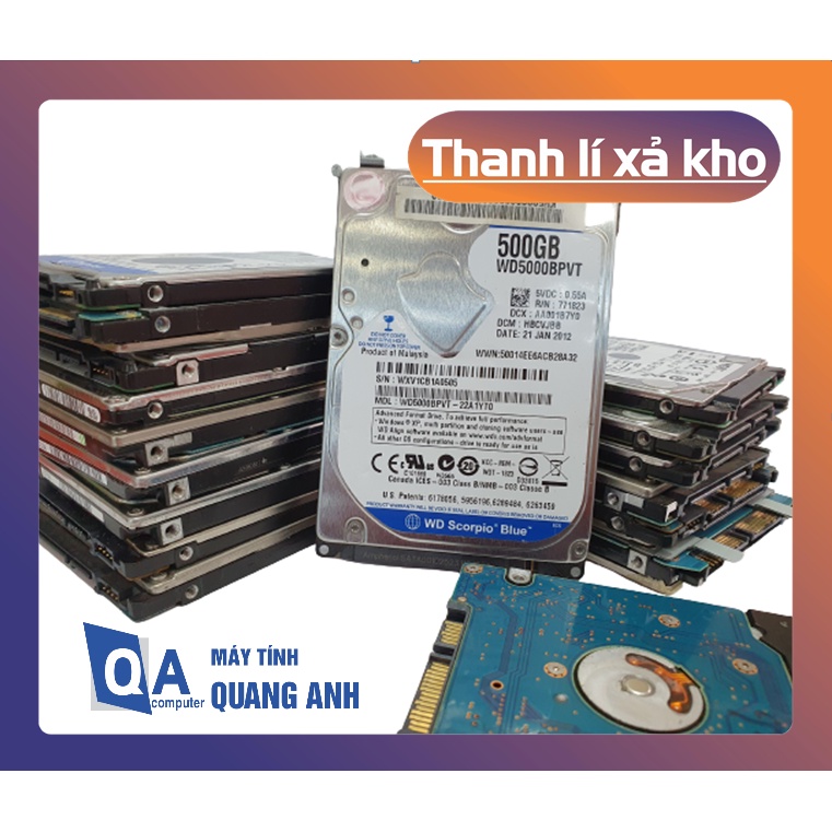 Ổ cứng HDD 320GB 500GB 750GB 1TB 2.5 inch Sata 3 Cũ 98% - 99% (LIKE NEW), Chính Hãng, Sức Khỏe Tốt
