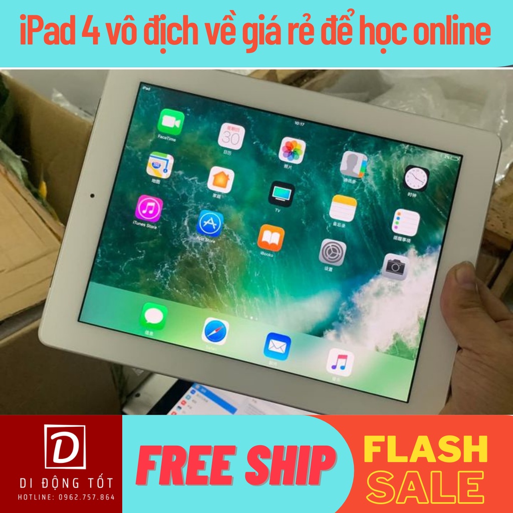 Máy Tính Bảng I Pad 4 16G/32G/64G có bản SIM 4G, như mới, chính hãng, giá tốt nhất , học Online, zoom, Youtube thoải mái | BigBuy360 - bigbuy360.vn