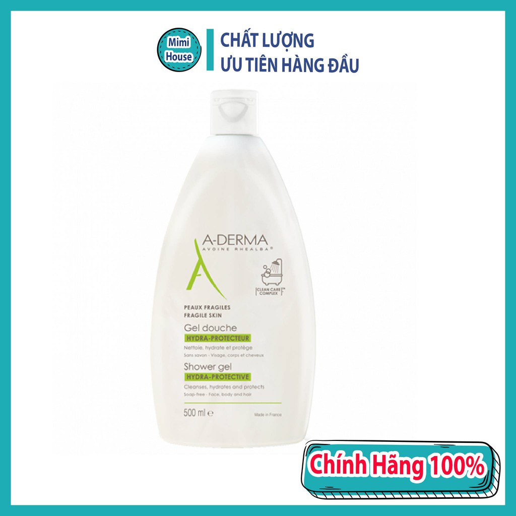 Sữa Tắm Giảm Và Ngăn Ngừa Mụn Lưng ADERMA Chính Hãng Pháp Mẫu Mới Nhất 500ml