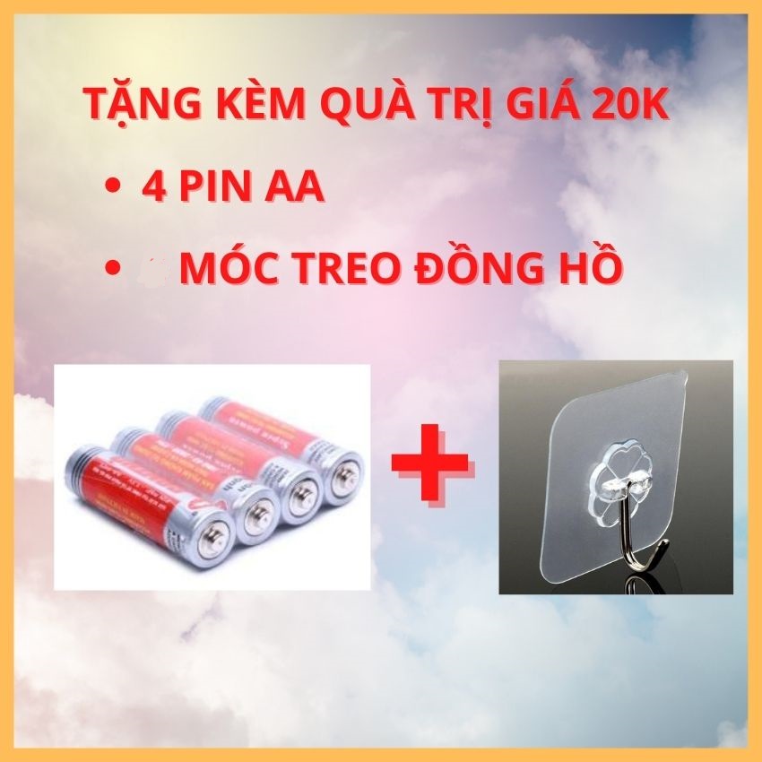 Đồng hồ điện tử để bàn led thông minh, đồng hồ đo nhiệt độ phòng điện tử bằng gỗ đèn led để bàn + Tặng Pin