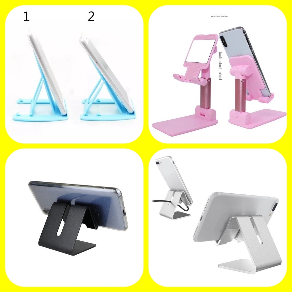 Giá đỡ điện thoại, kê điện thoại gấp gọn, chỉnh được góc nghiêng, giao màu ngẫu nhiên