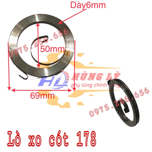 Lò Xo Cót 178 lò xo máy cày phụ tùng máy nông nghiệp