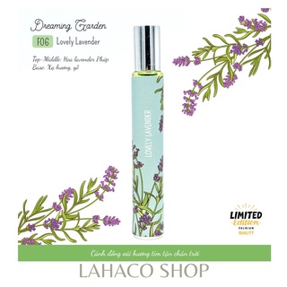 Tinh dầu nước hoa Pháp chính hãng thơm lâu mini giá rẻ LOVELY LAVENDER dầu thơm oải hương Lahaco Shop