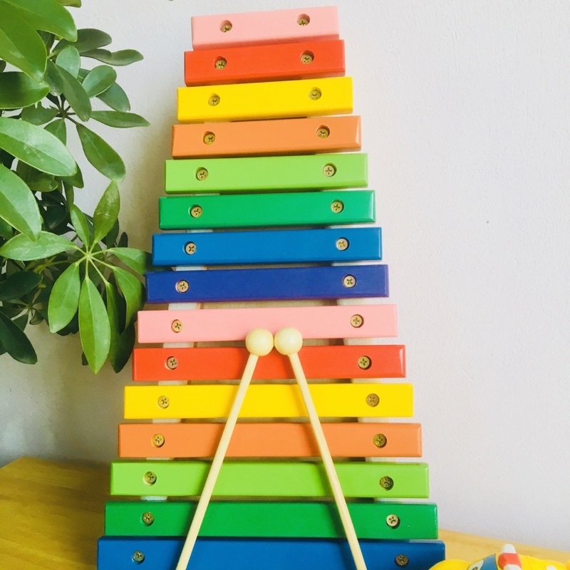 Đồ chơi đàn xylophone gỗ 15 thanh loại to cao cấp, đồ chơi đàn gỗ nhạc cụ giải trí rèn kĩ năng giáo dục cho bé