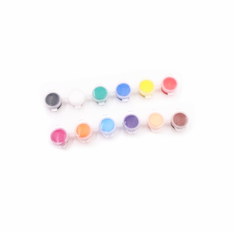 【Simple Acrylic】Simple Acrylic 12 colors~Clay coloring Acrylic paint to draw eye base color 3ml each