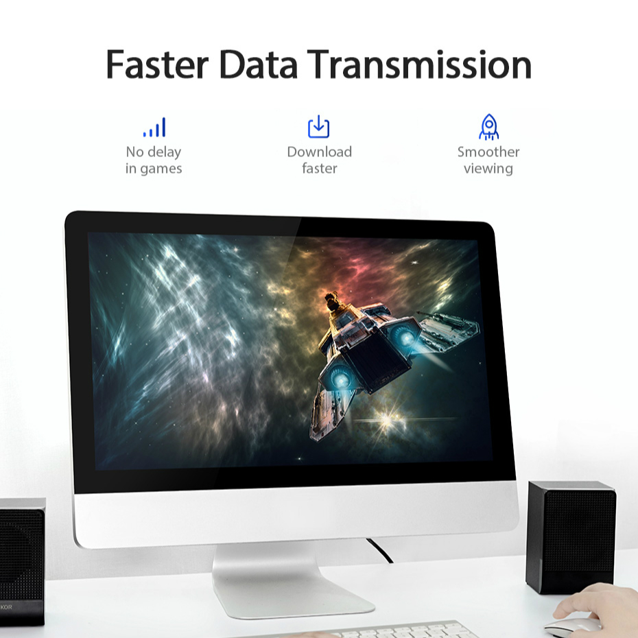 Dây cáp mạng Vention Cat6 Rj45 1000mbps cho Laptop Pc Tv Box chất lượng cao