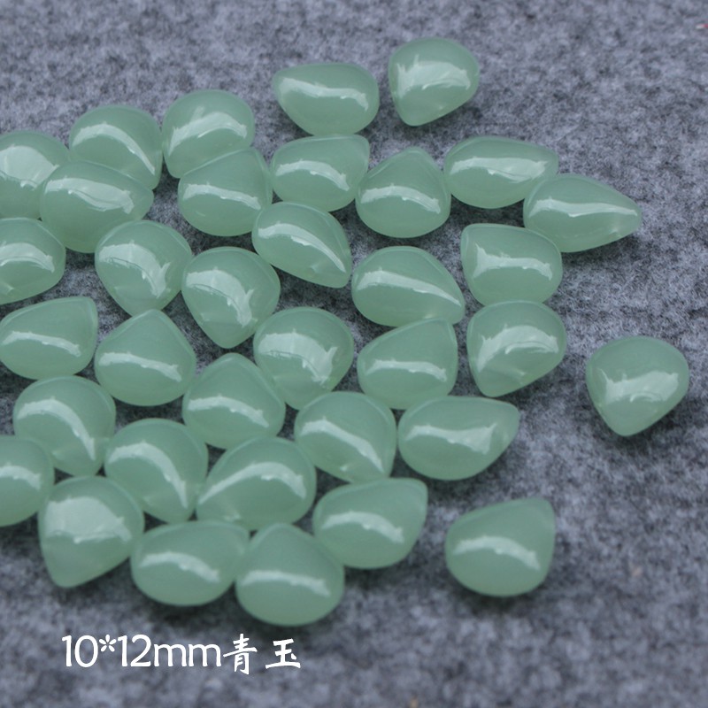 [Nguyên liệu làm trâm] 5 cánh hoa thủy tinh - 10*12mm
