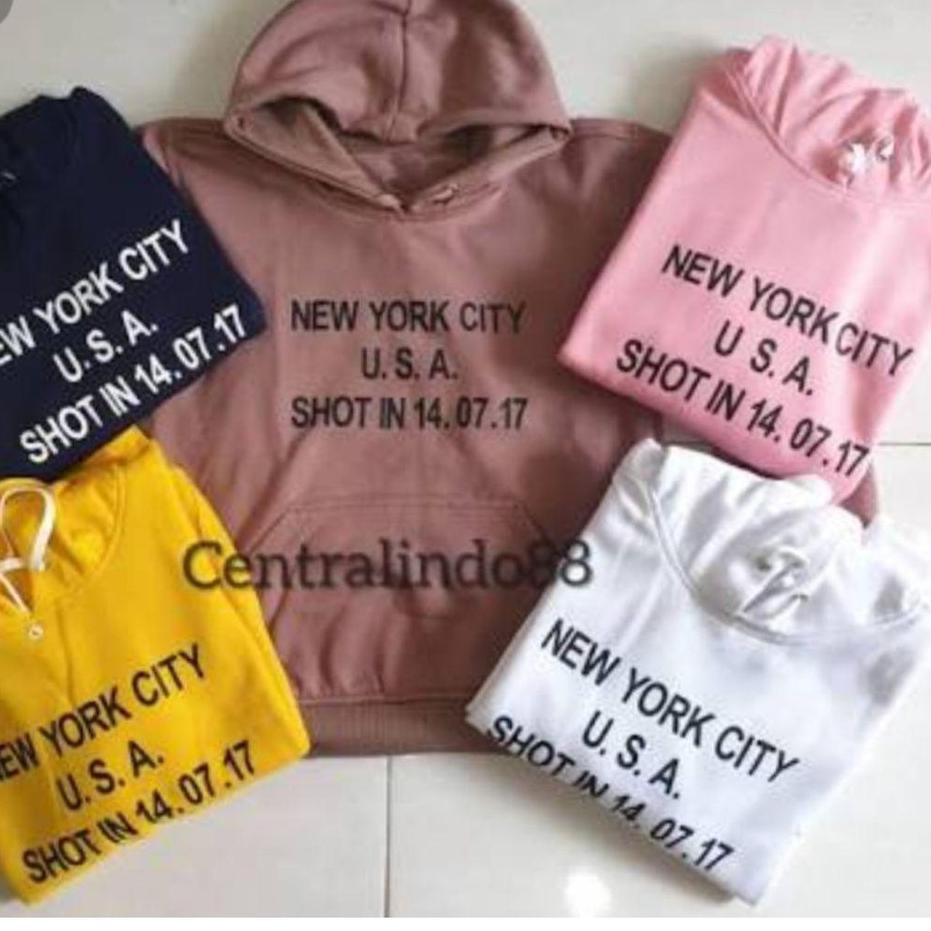 Áo Hoodie Họa Tiết New York Cá Tính