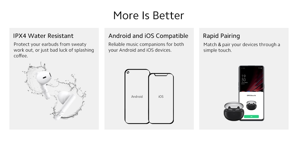 Tai Nghe Bluetooth 5.2 Không Dây Oppo Enco Air Tws Chống Ồn Ipx4 | BigBuy360 - bigbuy360.vn