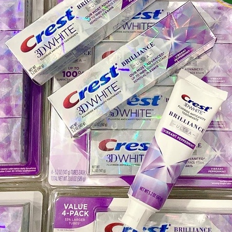 Kem Đánh Răng Crest 3D White Brilliance 24g