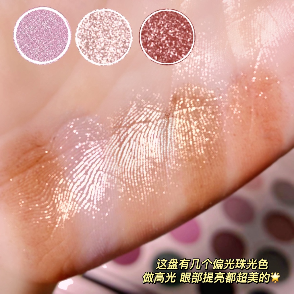 Bảng Phấn Mắt 30 Ô ERSHIQI Trang Điểm Mắt Khói Tông Hồng Lấp Lánh Lâu Trôi