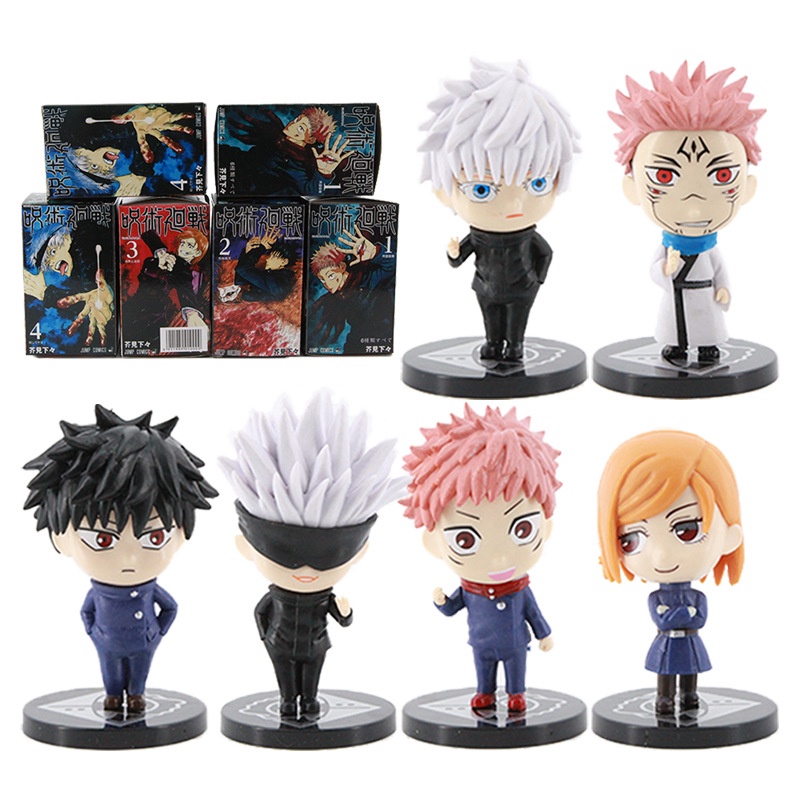 Mô hình Jujutsu Kaisen - Chú thuật hồi chiến - Toge Inumaki Yuta Okkotsu Maki Zenin Panda Satoru Gojo Suguru Gero 7~8cm