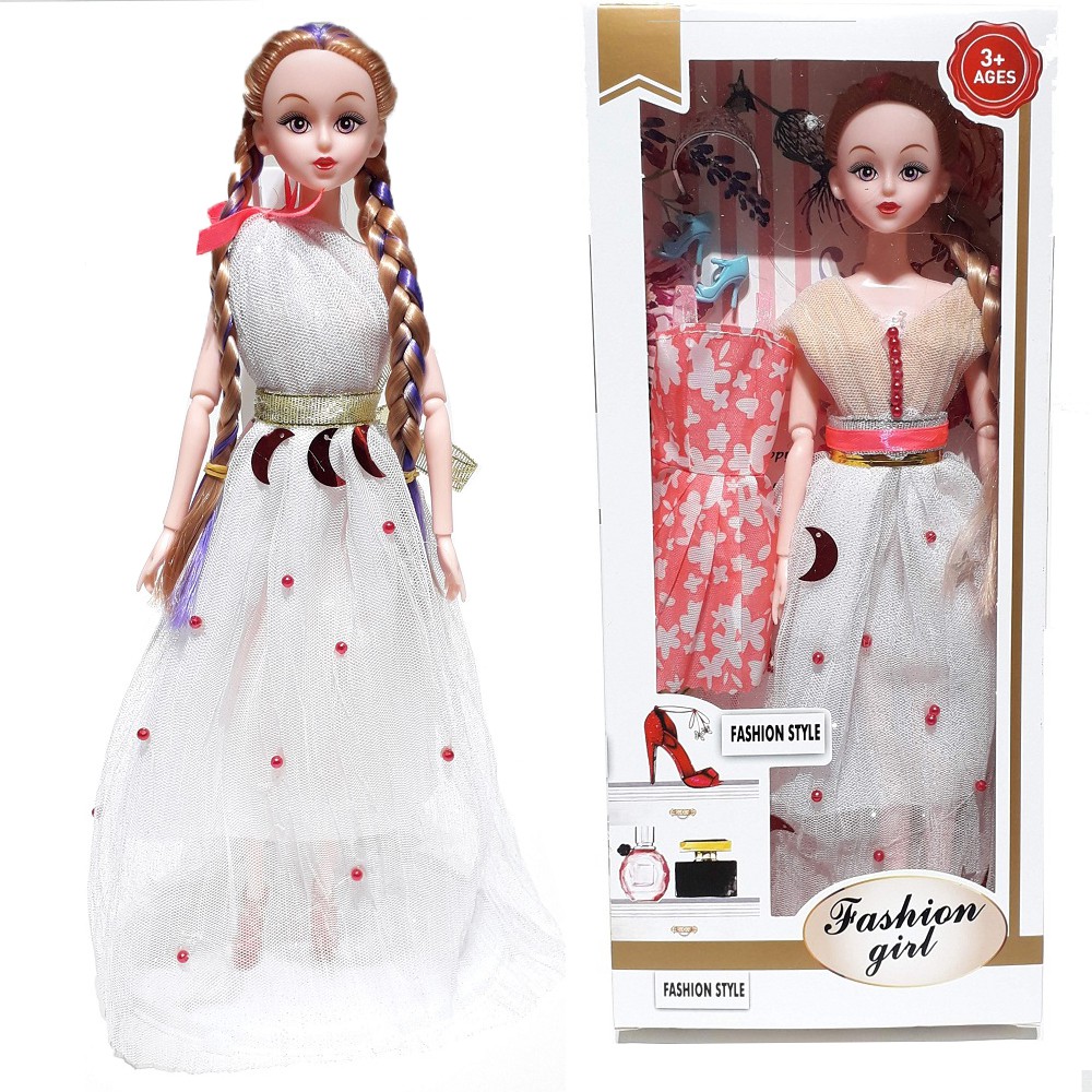 Đồ chơi búp bê barbie cho bé cao 30cm có khớp