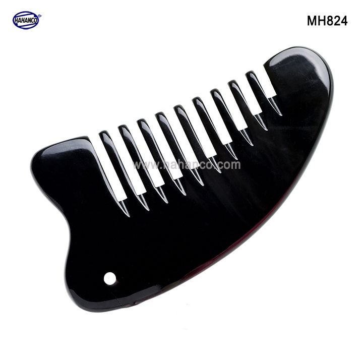 Lược Sừng Đen Cạo Gió Đa Năng HAHANCO Masssage Giúp Lưu Thông Khí Huyết - MH824