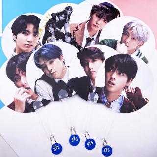 Set 7 Quạt Cầm Tay In Hình Thành Viên Nhóm Bts