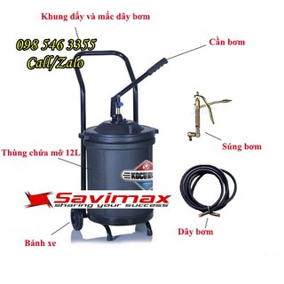 Máy bơm mỡ bằng tay Kocu GZ-30B - 30 lít