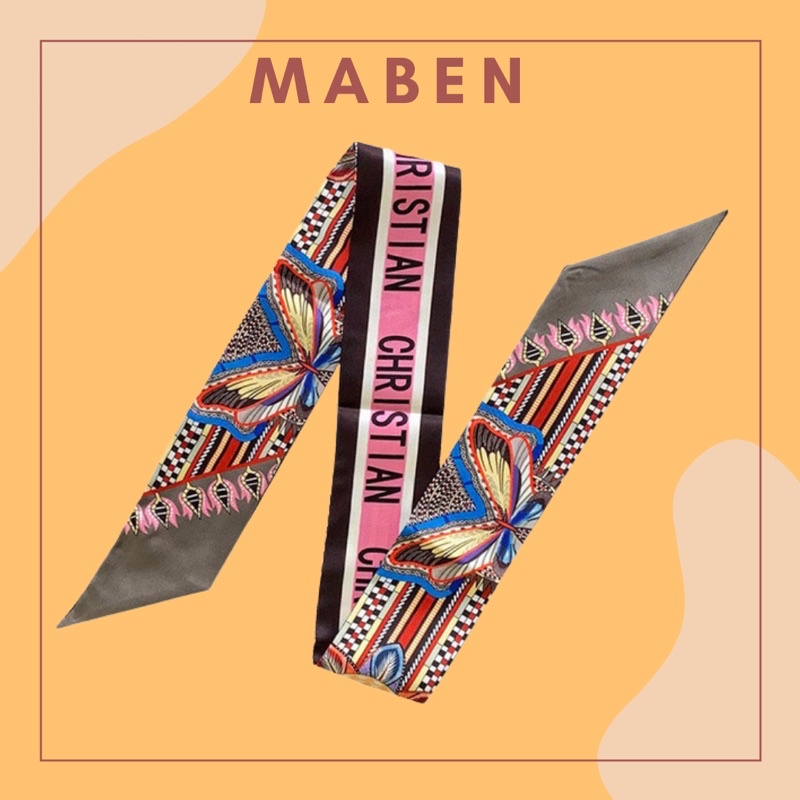 Khăn quấn túi xách in hoa văn - Maben