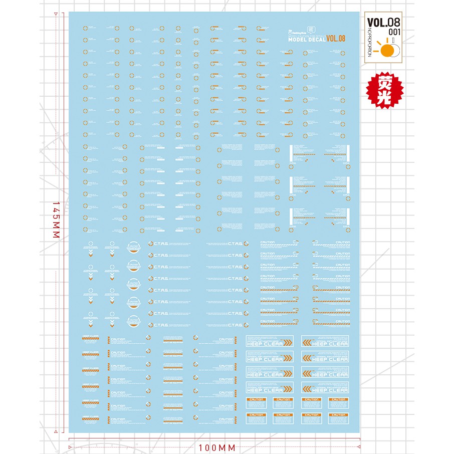 Decal nước Hobby Mio Custom Decal Vol.08