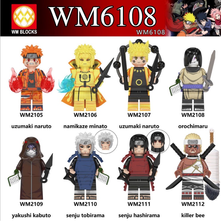 Đồ chơi lắp ráp Minifigures Naruto WM6108