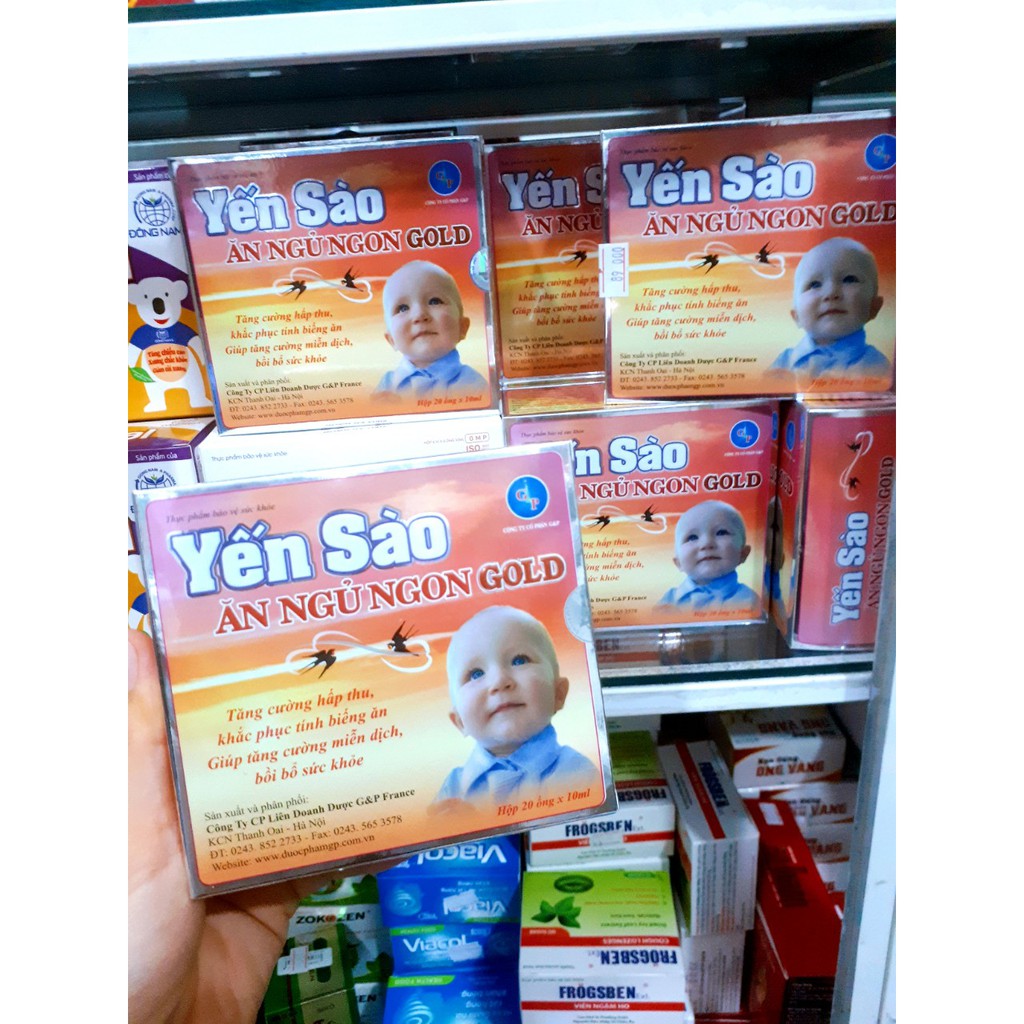 Yến Sào Ăn Ngủ Ngon Gold Gp ( hộp 20 Ống X 10Ml )