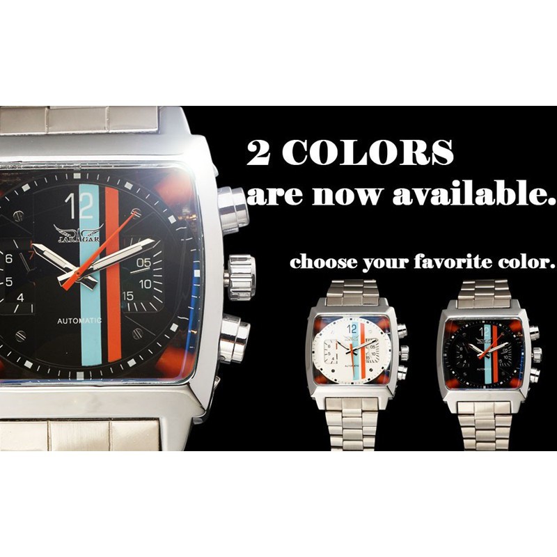 Đồng Hồ Cơ Tự Động Jaragar Mặt Vuông Bằng Thép Không Gỉ | BigBuy360 - bigbuy360.vn