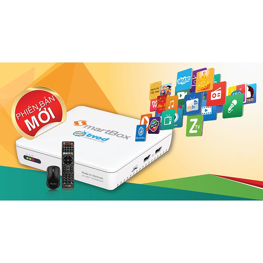 Android box Smartbox VNPT 2 Tặng chuột KD Rappo(150k)